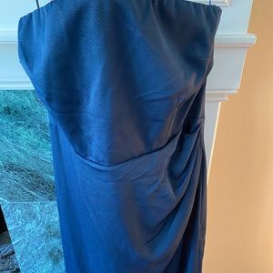 Cushnie for Target, navy strapless gathered dress